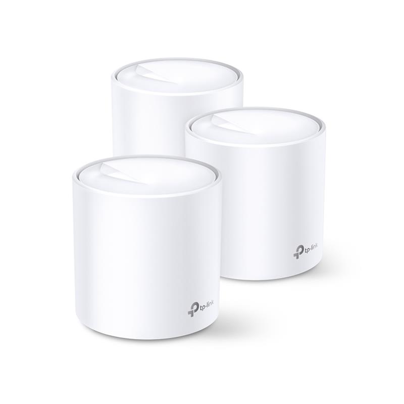 TP-LINK DECO X60(3-PACK) mesh-wifi-systeem Dual-band (2.4 GHz / 5 GHz) Wi-Fi 6 (802.11ax) Wit 2 Intern