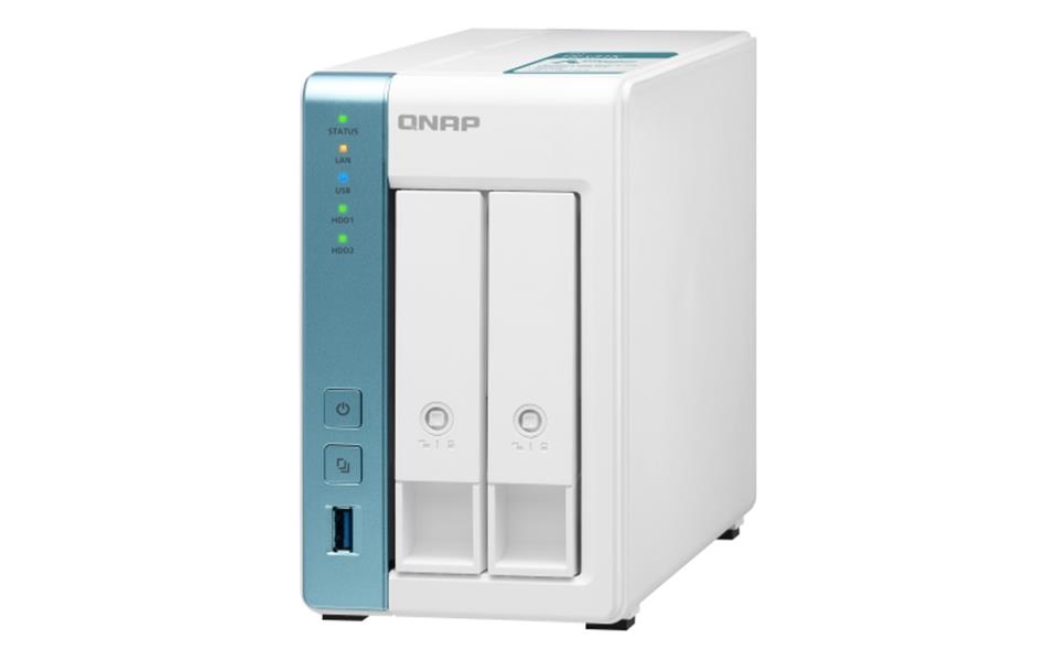 QNAP TS-231K data-opslag-server NAS Tower Ethernet LAN Turkoois, Wit Alpine AL-214