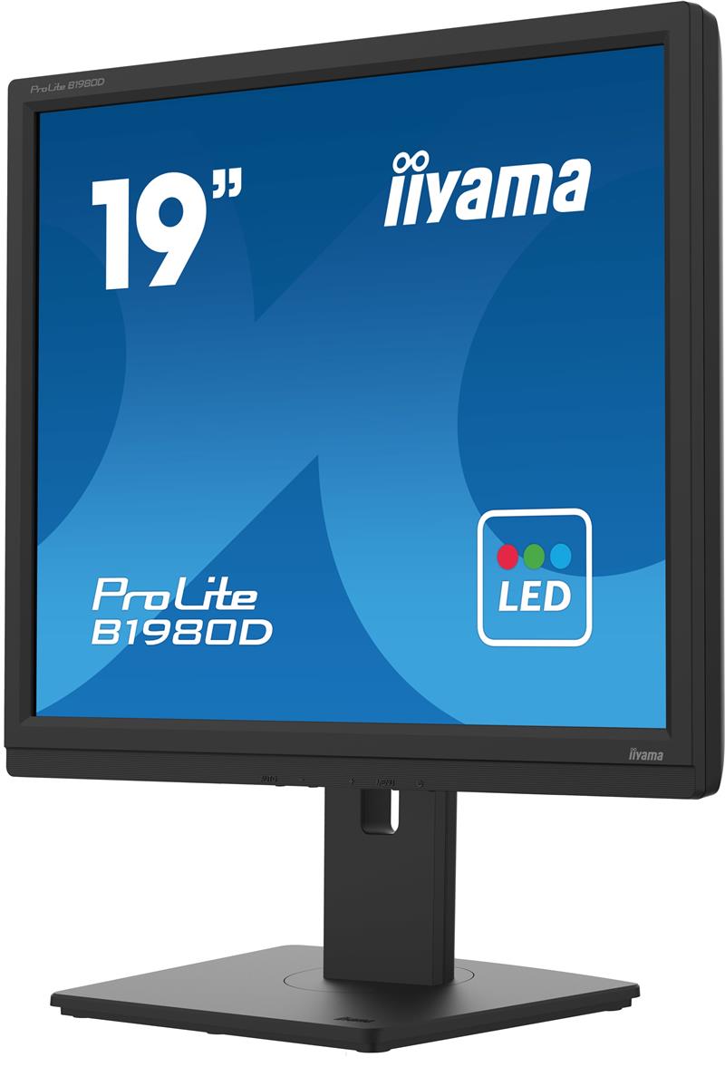 iiyama ProLite B1980D-B5 computer monitor 48,3 cm (19"") 1280 x 1024 Pixels SXGA LCD Zwart