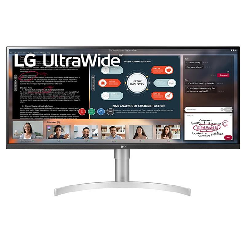 LG 34WN650-W LED display 86,4 cm (34"") 2560 x 1080 Pixels UltraWide Full HD Wit