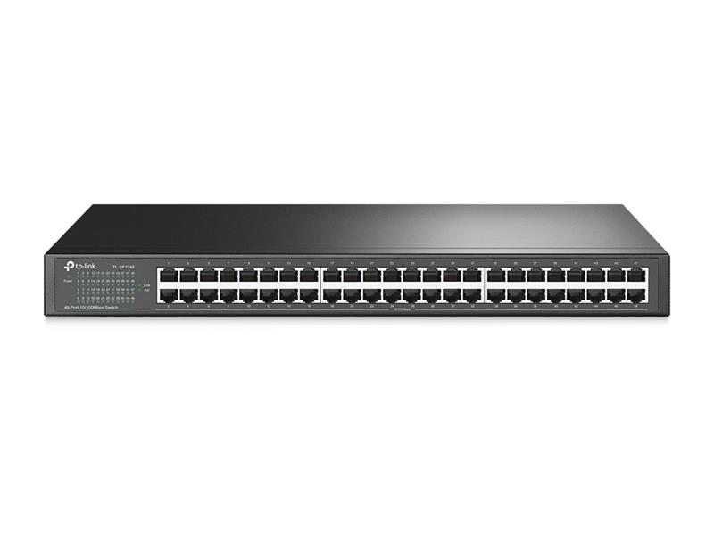 TP-LINK TL-SF1048 netwerk-switch Unmanaged Gigabit Ethernet (10/100/1000) 1U Zwart