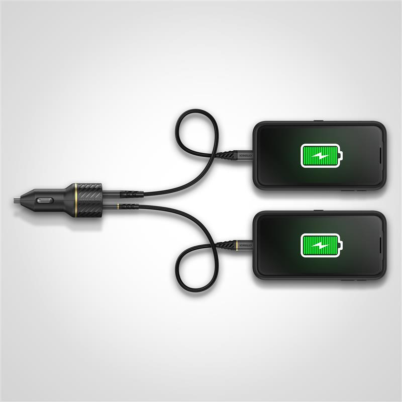 OtterBox Car Charger 30W - USB-C 18W + USB-A 12W USB-PD, zwart
