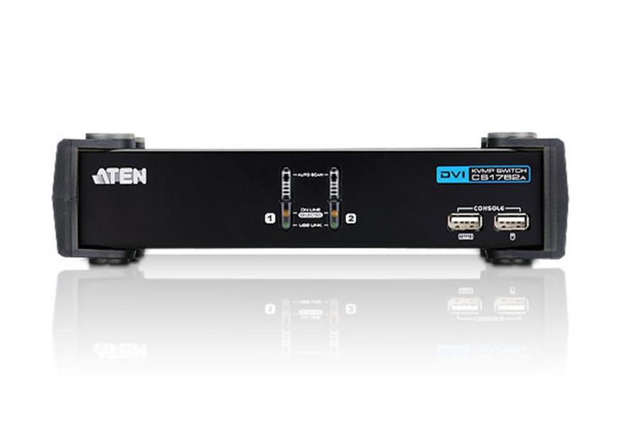 ATEN 2-poorts USB DVI/Geluid KVMP™-schakelaar