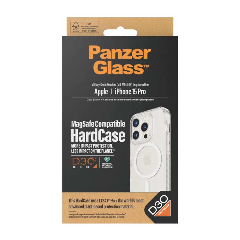 PanzerGlass PG Hardcase Iphone 2023 Pro 6.1In MS D3O mobiele telefoon behuizingen 15,5 cm (6.1"") Hoes Transparant