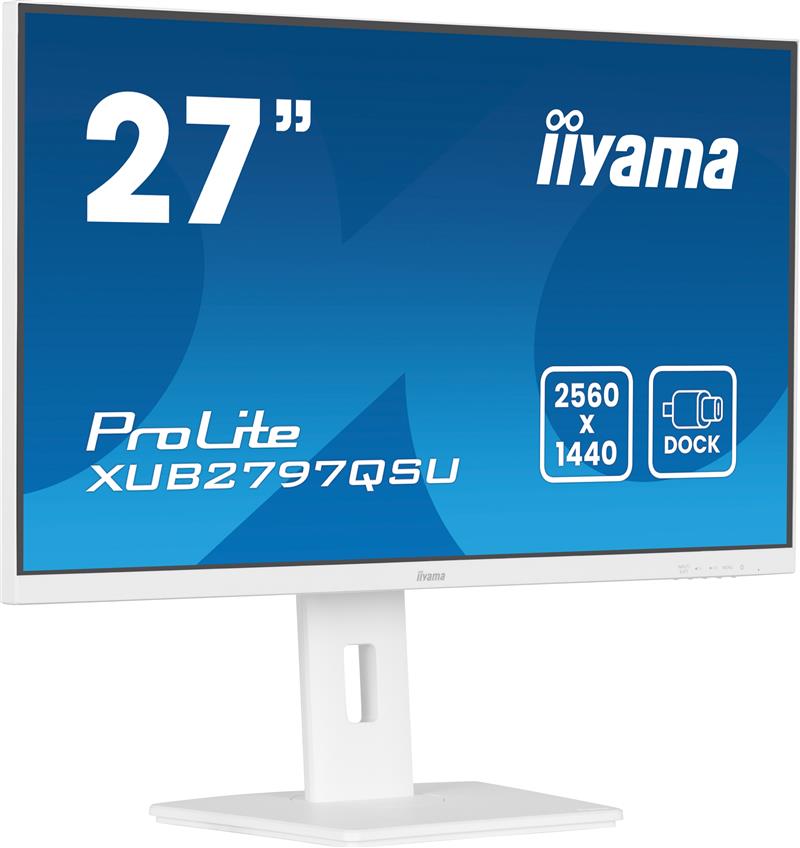 iiyama ProLite XUB2797QSU-W2 computer monitor 68,6 cm (27"") 2560 x 1440 Pixels Quad HD LED Wit