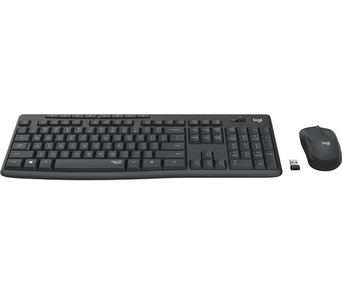 Logitech MK295 Silent Wireless Combo toetsenbord RF Draadloos Belgisch, Nederlands Zwart