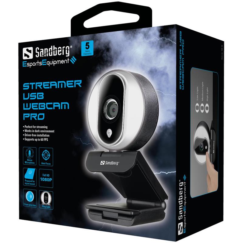 Sandberg Streamer USB Webcam Pro