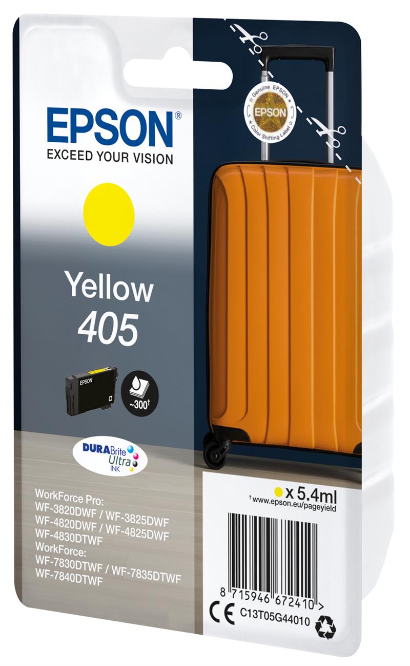 Epson Singlepack Yellow 405 DURABrite Ultra Ink