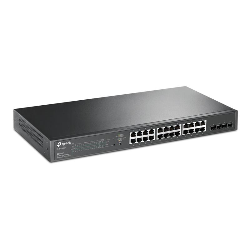 TP-LINK TL-SG2428P netwerk-switch Gigabit Ethernet (10/100/1000) Power over Ethernet (PoE) Zwart