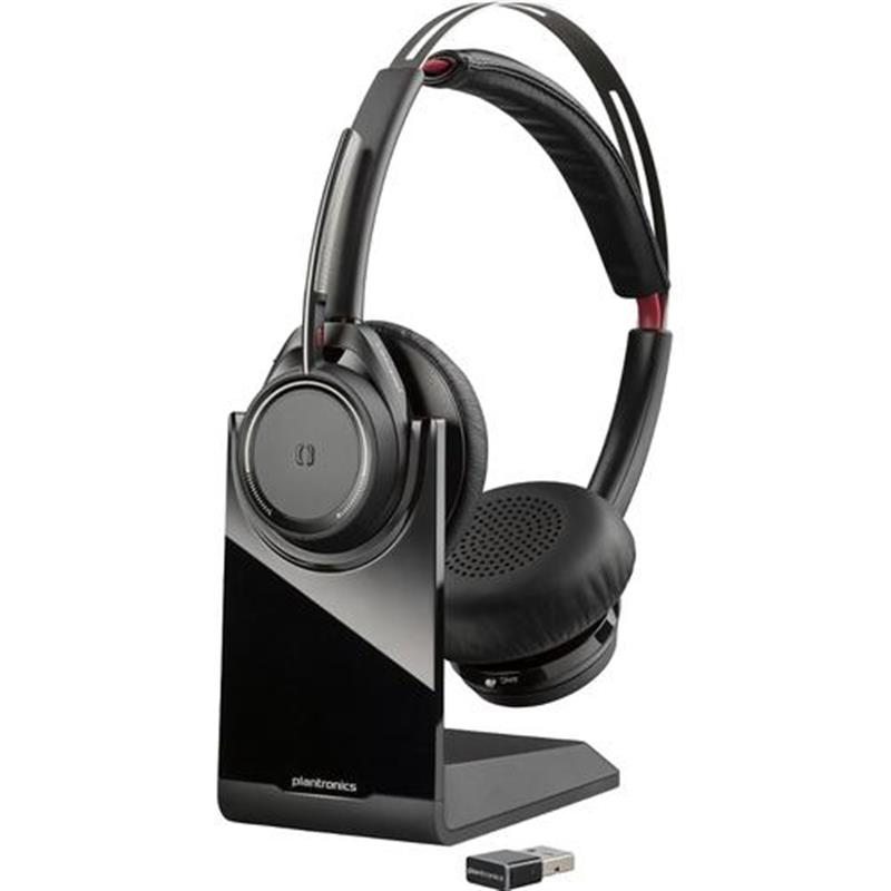 Voyager Focus UC BT Headset B825 - Headset - Noise reduction - with Stand
