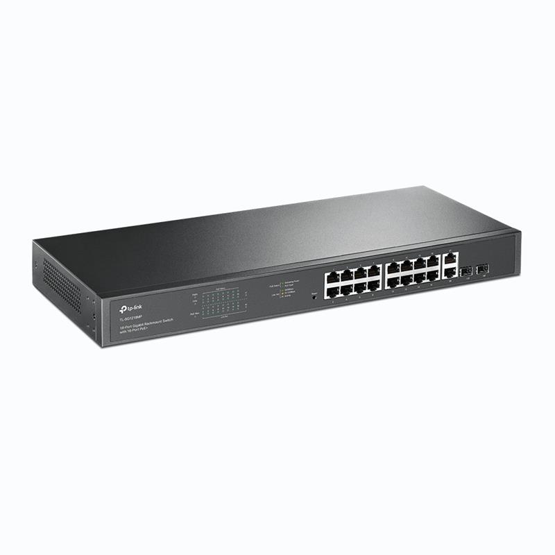 TP-LINK TL-SG1218MP netwerk-switch Gigabit Ethernet (10/100/1000) Power over Ethernet (PoE) Zwart