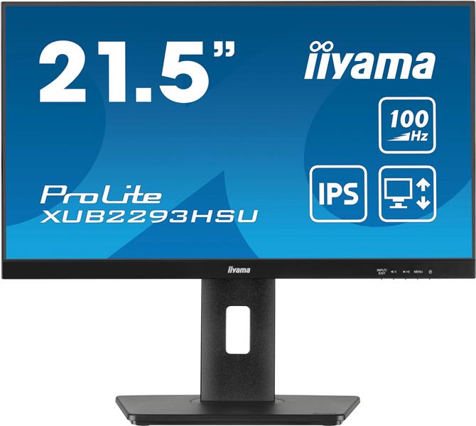 iiyama ProLite XUB2293HSU-B6 computer monitor 53,3 cm (21"") 1920 x 1080 Pixels Full HD LED Zwart