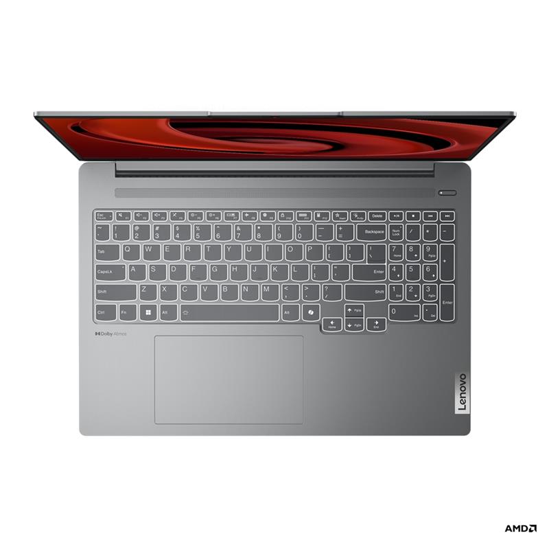 Lenovo IdeaPad Pro 5 Laptop 40,6 cm (16"") 2.5K AMD Ryzen™ 7 8845HS 16 GB LPDDR5x-SDRAM 1 TB SSD Wi-Fi 6E (802.11ax) Windows 11 Home Grijs