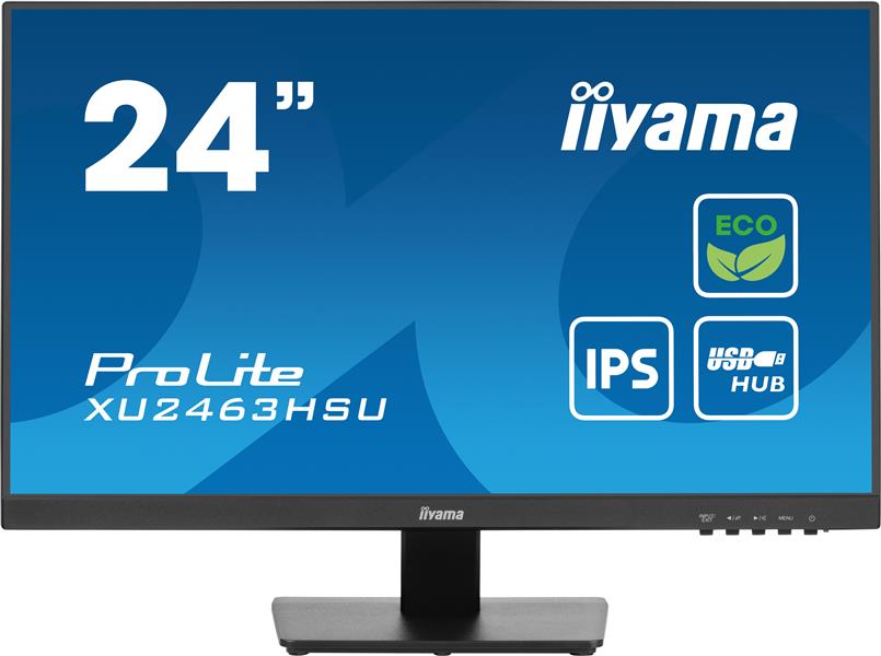 iiyama ProLite XU2463HSU-B1 computer monitor 60,5 cm (23.8"") 1920 x 1080 Pixels Full HD LED Zwart