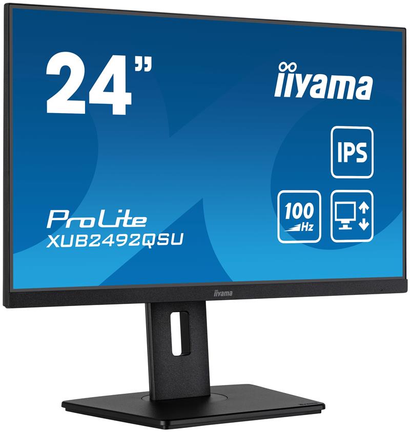 iiyama ProLite XUB2492QSU-B1 computer monitor 60,5 cm (23.8"") 2560 x 1440 Pixels Wide Quad HD LED Zwart