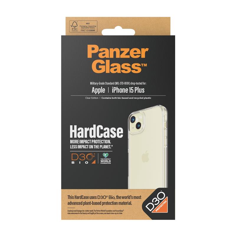 PanzerGlass HardCase with D3O iPhone 2023 6.7 mobiele telefoon behuizingen Hoes Transparant