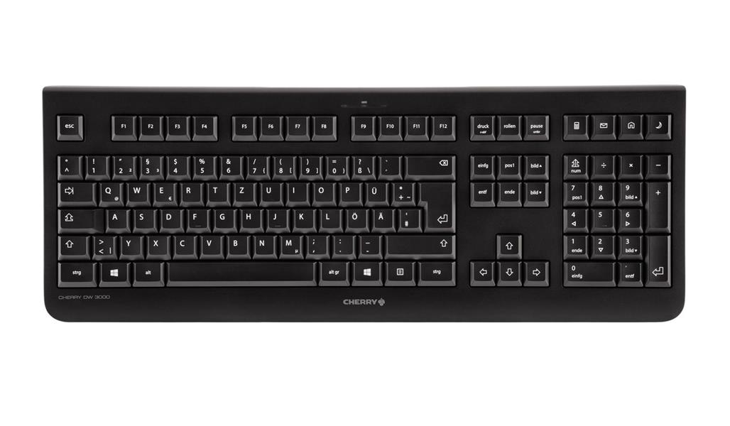 CHERRY DW 3000 toetsenbord RF Draadloos AZERTY Belgisch Zwart