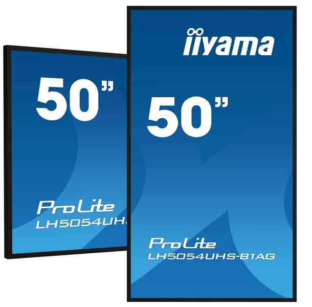 iiyama LH5054UHS-B1AG beeldkrant Digitale signage flatscreen 125,7 cm (49.5"") LCD Wifi 500 cd/m² 4K Ultra HD Zwart Type processor Android 11 24/7