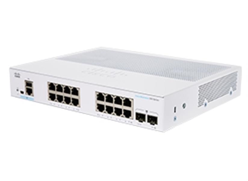 Cisco CBS350-16T-2G-EU netwerk-switch Managed L2/L3 Gigabit Ethernet (10/100/1000) Zilver