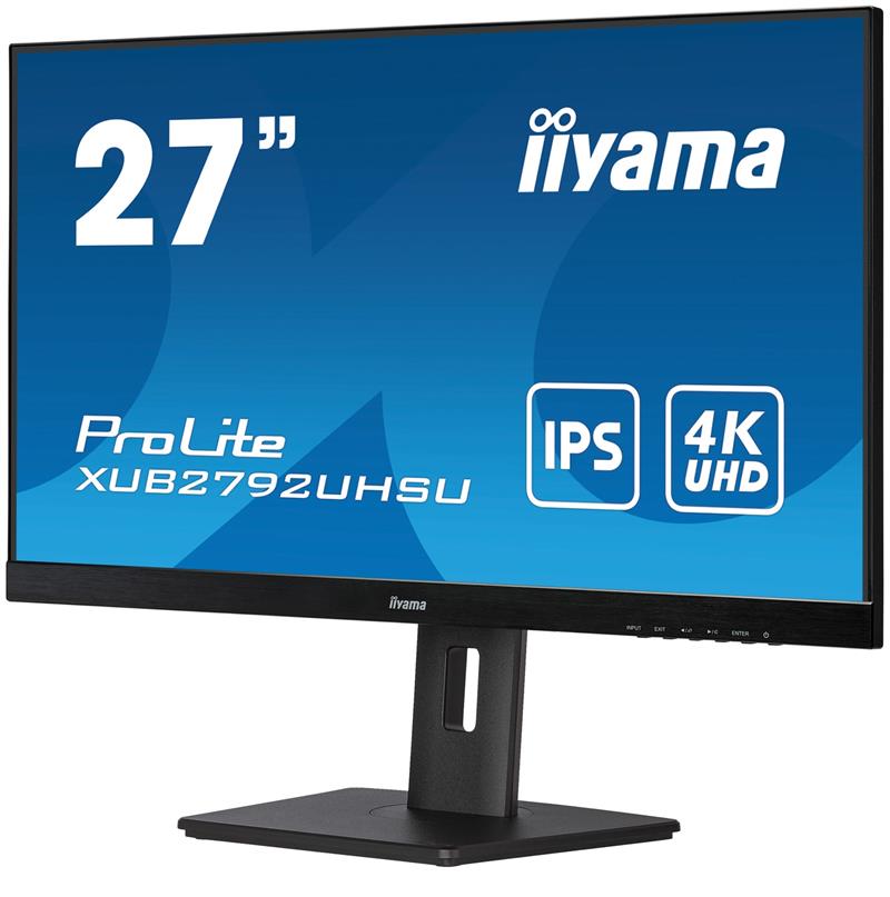 iiyama ProLite XUB2792UHSU-B5 computer monitor 68,6 cm (27"") 3840 x 2160 Pixels 4K Ultra HD LED Zwart