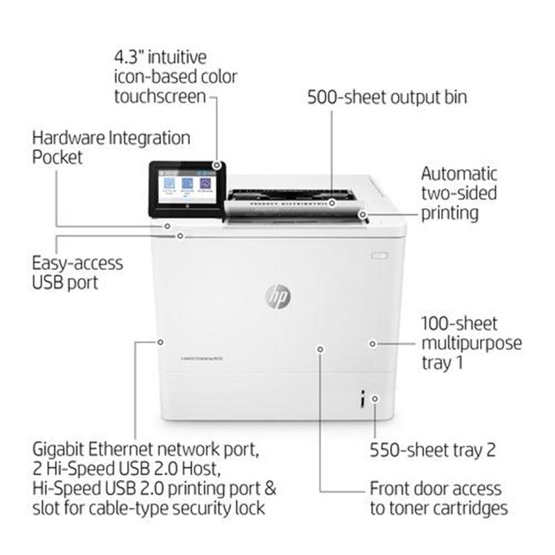 HP LaserJet Enterprise M612dn 1200 x 1200 DPI A4 Wi-Fi