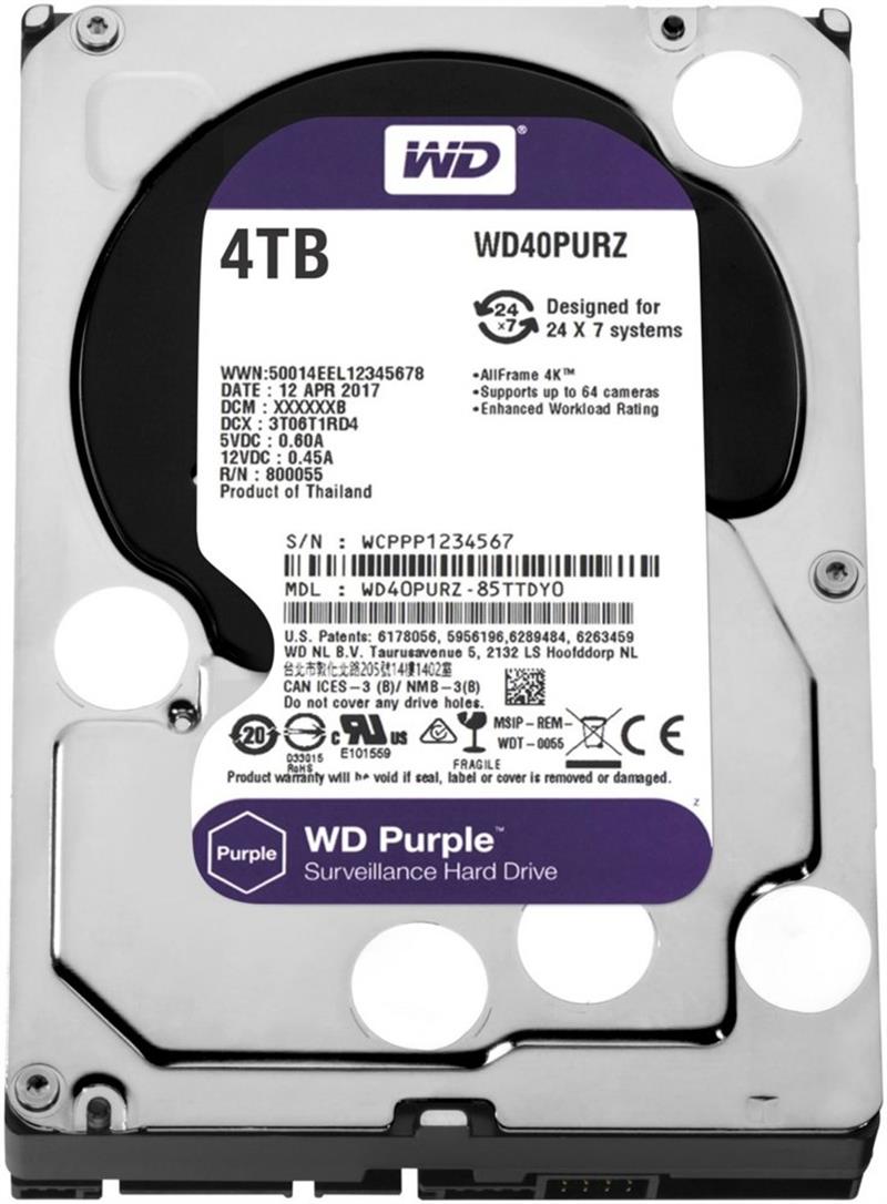 Western Digital Purple 3 5 4000 GB SATA III