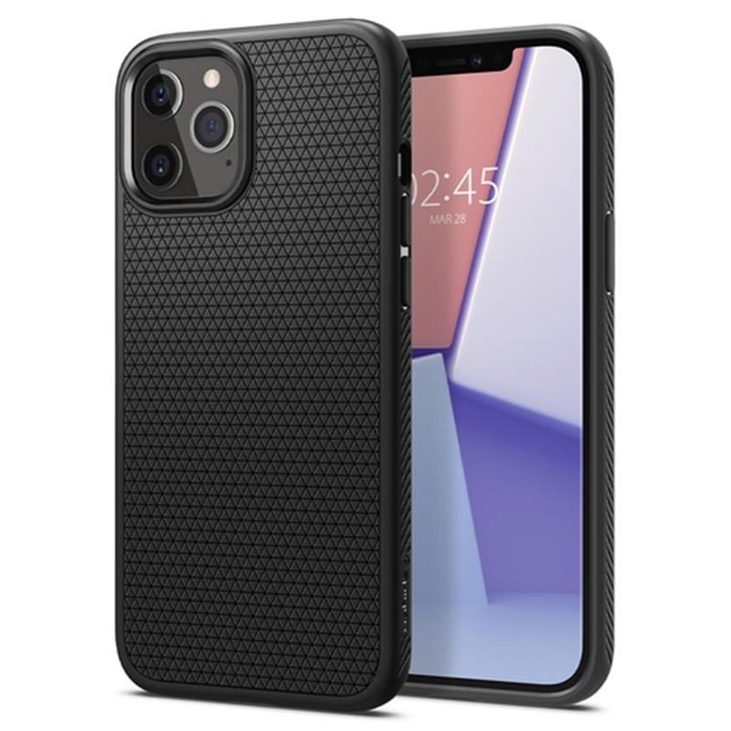 Spigen iPh 12 Pro Max Liquid Air Mat Bla