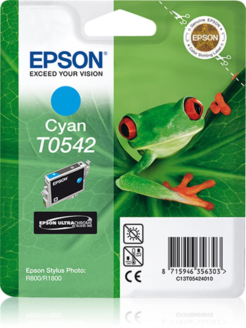 Epson inktpatroon Cyan T0542 Ultra Chrome Hi-Gloss