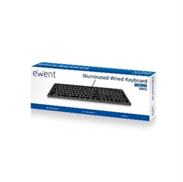 Ewent EW3265 toetsenbord USB QWERTY Zwart