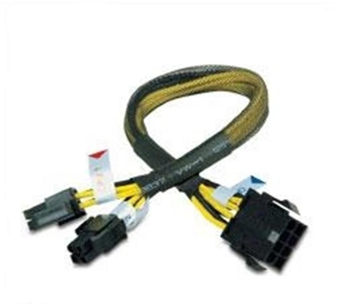 Akasa 8 Pin M to 8 Pin 2*4 pin F extension cable 30cm end to end *MBM *MBF