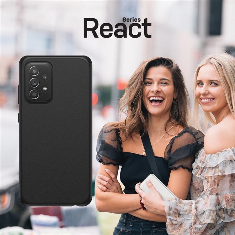 OtterBox React Series voor Samsung Galaxy A52/A52 5G, zwart - Geen retailverpakking
