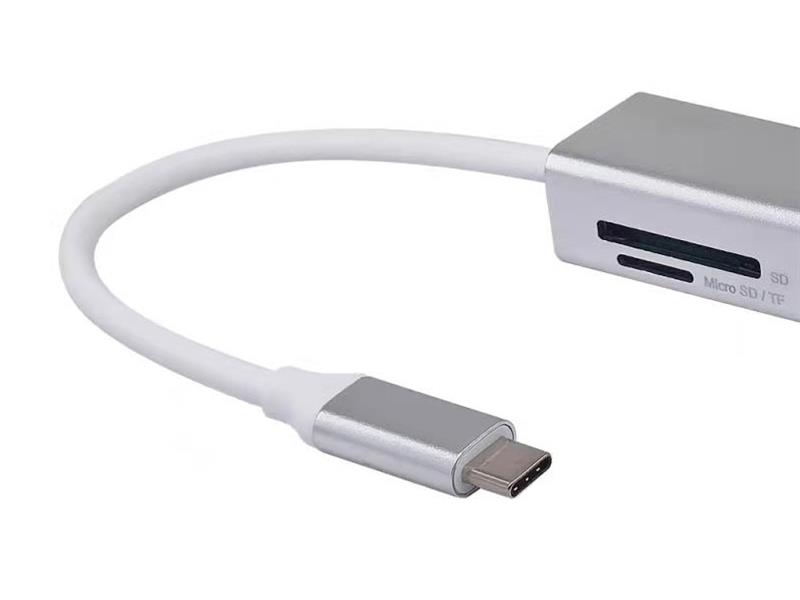 Equip 128958 interface hub USB 3.2 Gen 1 (3.1 Gen 1) Type-C 5000 Mbit/s Zilver