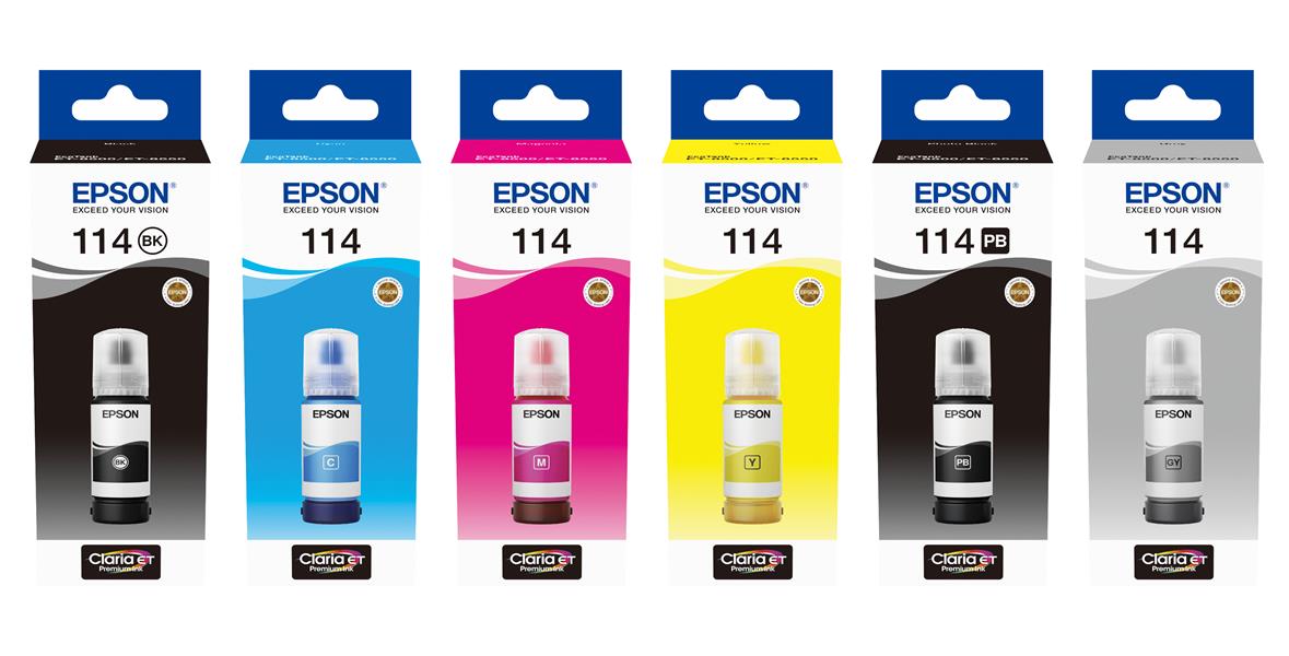 Epson 114 EcoTank Yellow ink bottle