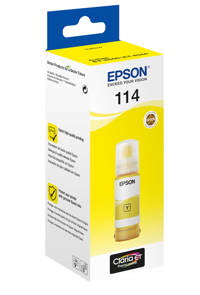 Epson 114 EcoTank Yellow ink bottle