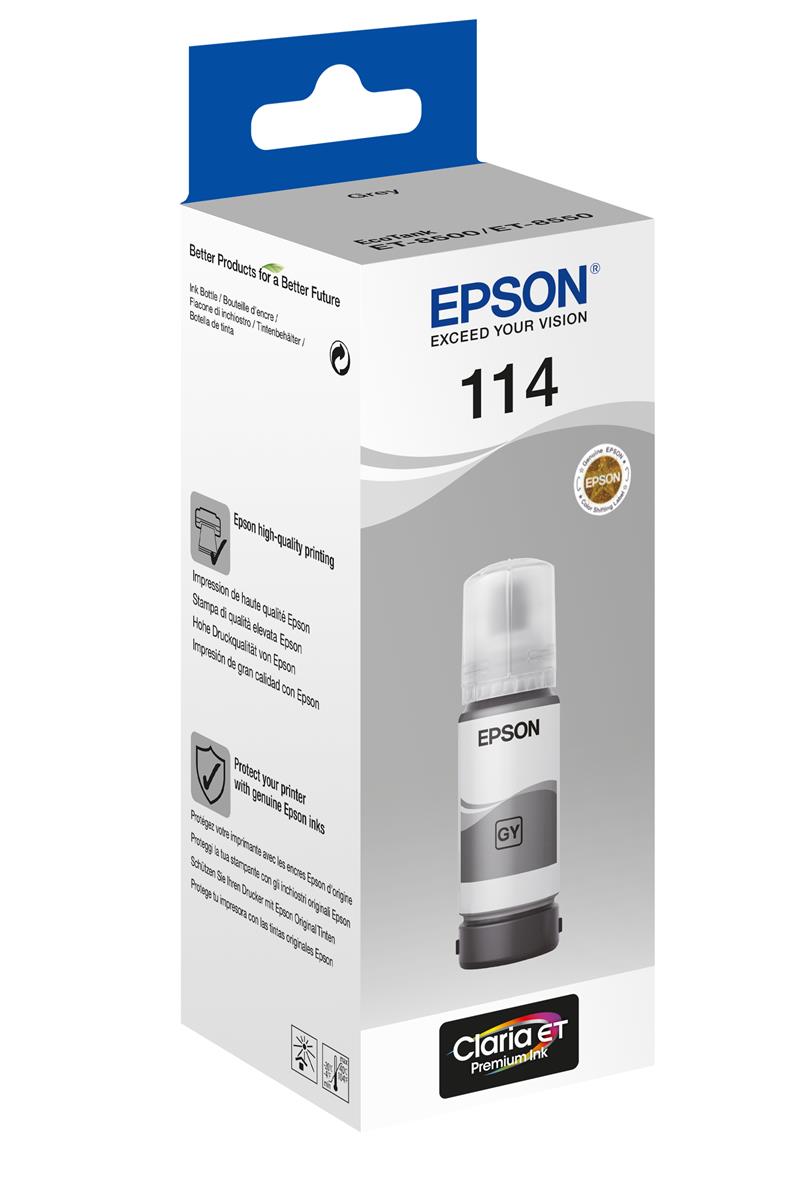 Epson 114 EcoTank Grey ink bottle