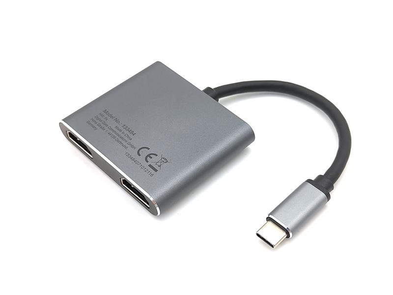 Equip 133484 interface hub USB 3.2 Gen 1 (3.1 Gen 1) Type-C 5000 Mbit/s Zilver