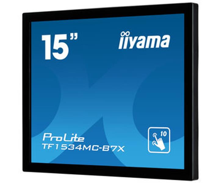 iiyama ProLite TF1534MC-B7X touch screen-monitor 38,1 cm (15"") 1024 x 768 Pixels Multi-touch Multi-gebruiker Zwart