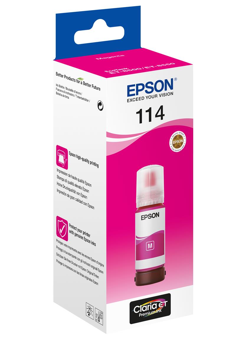 Epson 114 EcoTank Magenta ink bottle