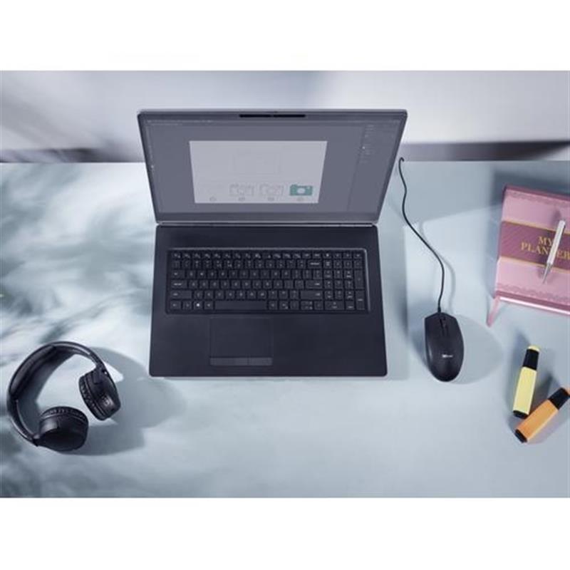 Trust Basi muis Ambidextrous USB Type-A Optisch 1200 DPI