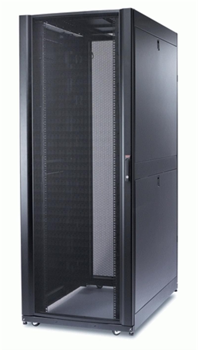 APC NetShelter SX 42U 750mm(b) x 1200mm(d) 19"" IT rack, behuizing met zijpanelen, zwart