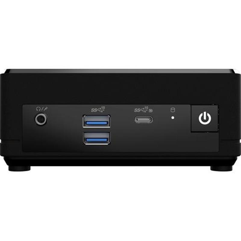 MSI Cubi N ADL S-078EU Intel® N N100 4 GB DDR4-SDRAM 128 GB SSD Windows 11 Pro Mini PC Zwart