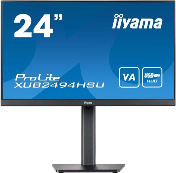 iiyama ProLite XUB2494HSU-B2 computer monitor 60,5 cm (23.8"") 1920 x 1080 Pixels Full HD LED Zwart