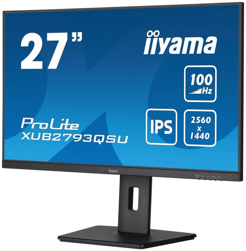 iiyama ProLite XUB2793QSU-B6 LED display 68,6 cm (27"") 2560 x 1440 Pixels Quad HD Zwart