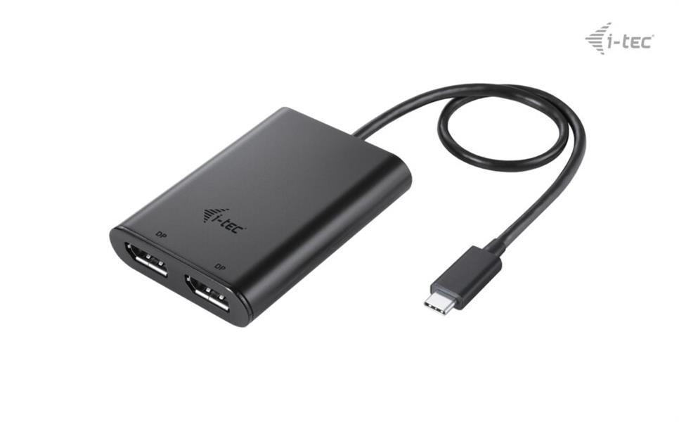 i-tec USB-C Dual 4K/60Hz (single 8K/30Hz) DP Video Adapter