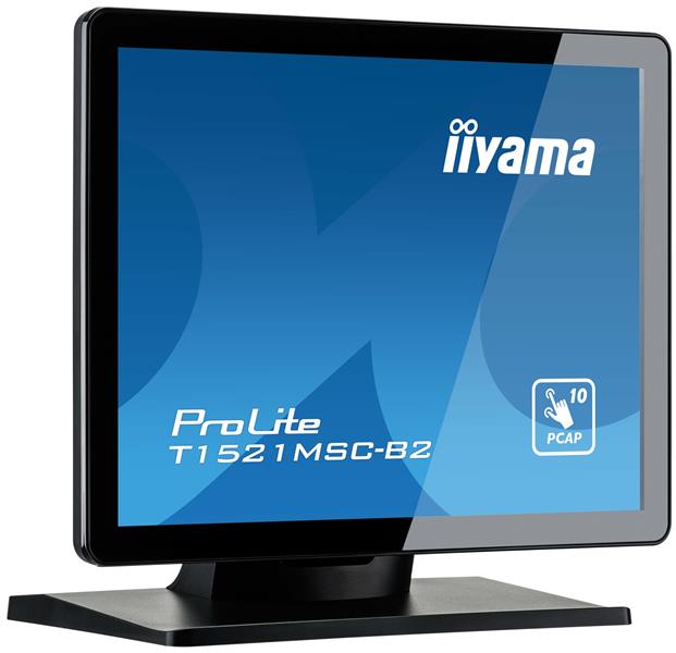 iiyama ProLite T1521MSC-B2 computer monitor 38,1 cm (15"") 1024 x 768 Pixels XGA LED Touchscreen Tafelblad Zwart