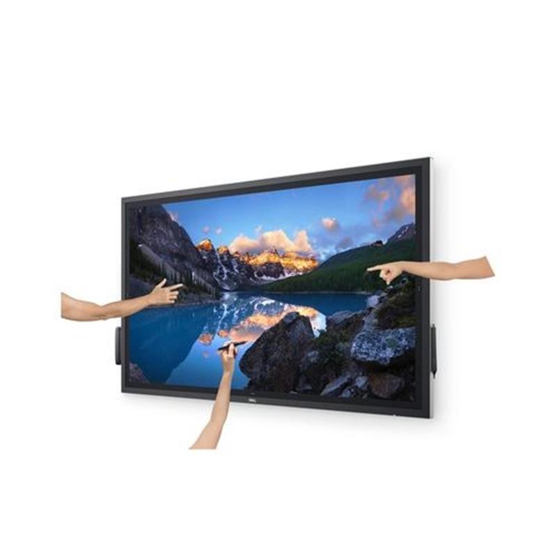 DELL C5522QT Interactief flatscreen 138,8 cm (54.6"") LCD 350 cd/m² 4K Ultra HD Zwart Touchscreen