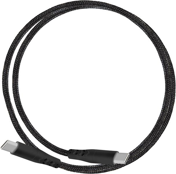 Mobiparts USB-C to USB-C Braided Cable 2A 1m Black (Bulk)
