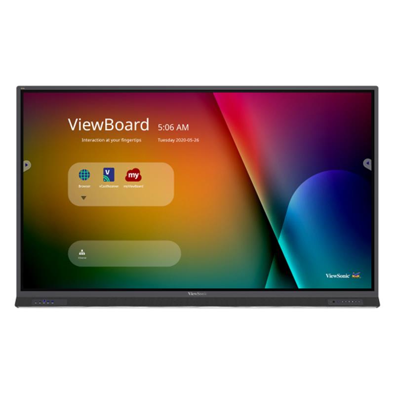 Viewsonic IFP, 86""(3840x2160), 33 2,18 m (86"") 3840 x 2160 Pixels Dual-touch Zwart