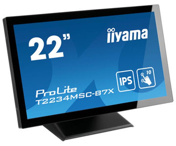 iiyama ProLite T2234MSC-B7X touch screen-monitor 54,6 cm (21.5"") 1920 x 1080 Pixels Multi-touch Zwart
