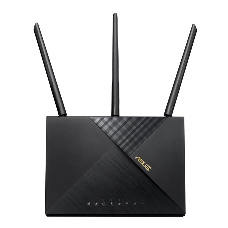 ASUS 4G-AX56 draadloze router Gigabit Ethernet Dual-band (2.4 GHz / 5 GHz) 3G 5G Zwart
